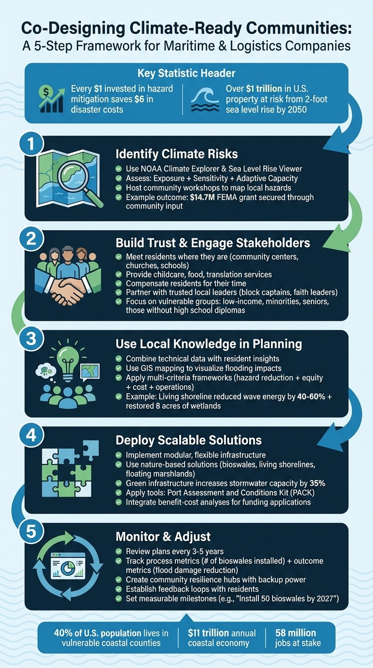5-Step Process for Co-Designing Climate-Ready Maritime Communities