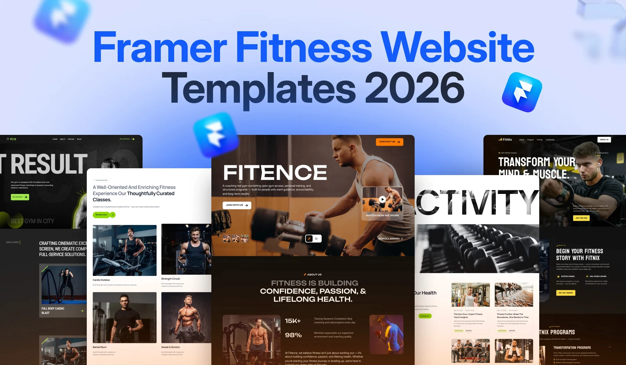 Best Framer Fitness Website Templates in 2026