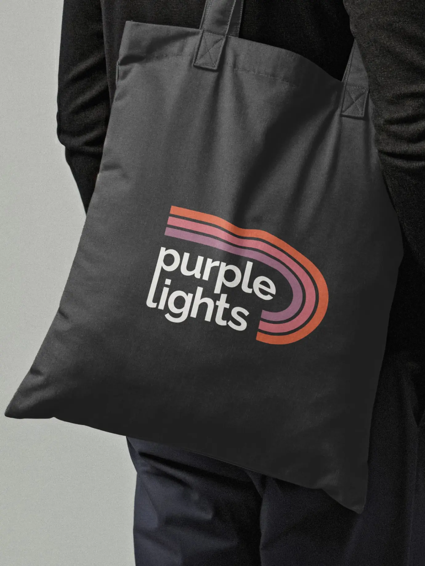 Purple Lights — Tote bag with logo — Branded merchandise