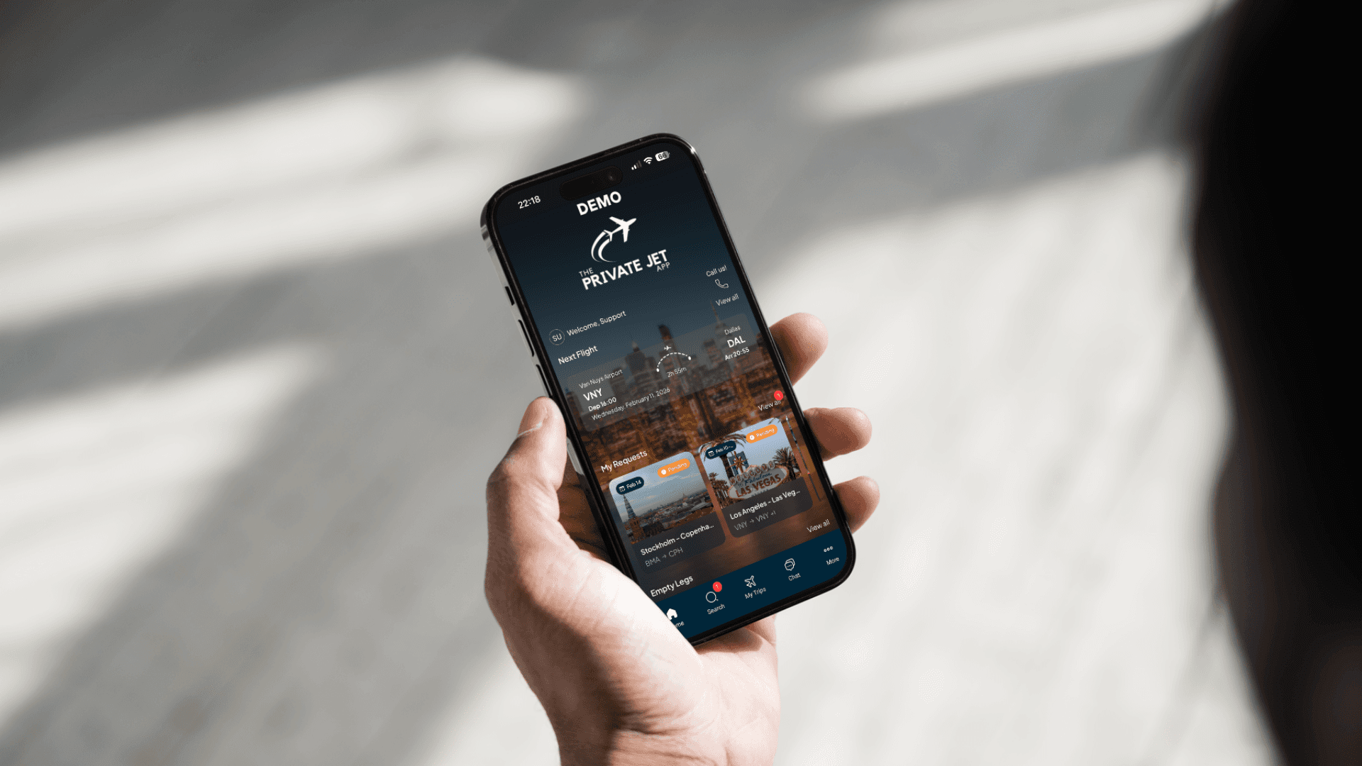 A mockup of Freelio's mobile app
