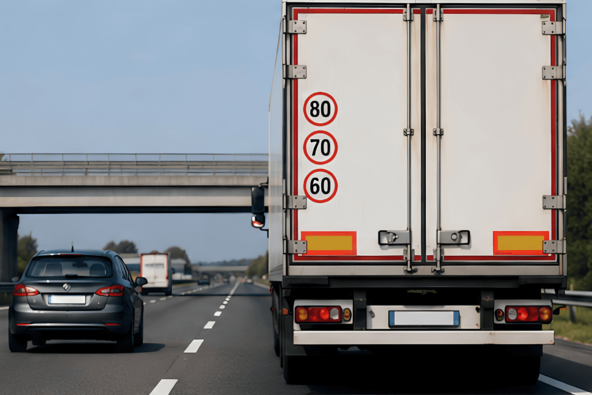 numeri sul retro del camion