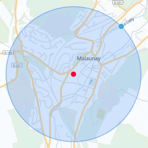 Carte Malaunay
