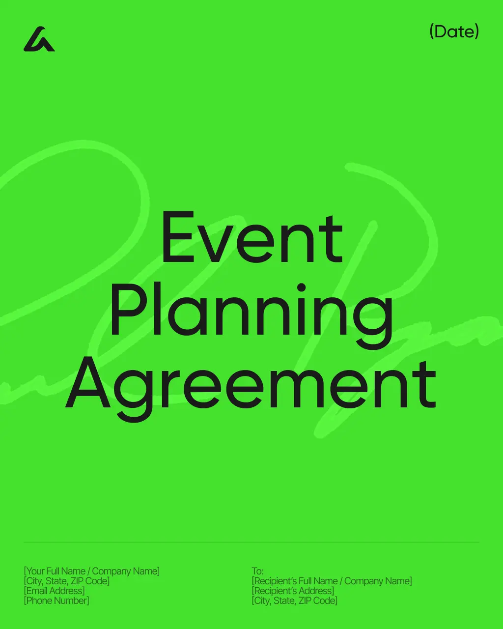 Event Planning Agreement