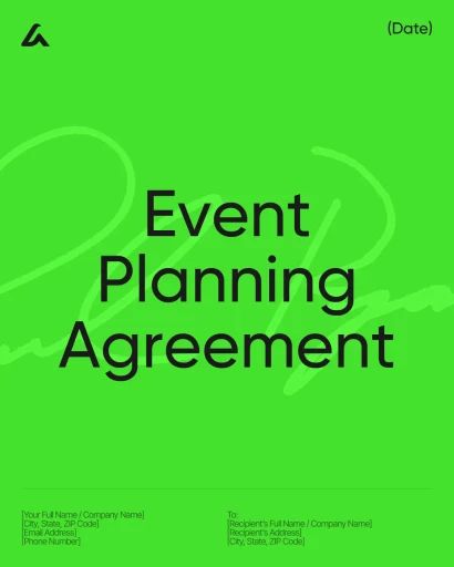 Event Planning Agreement