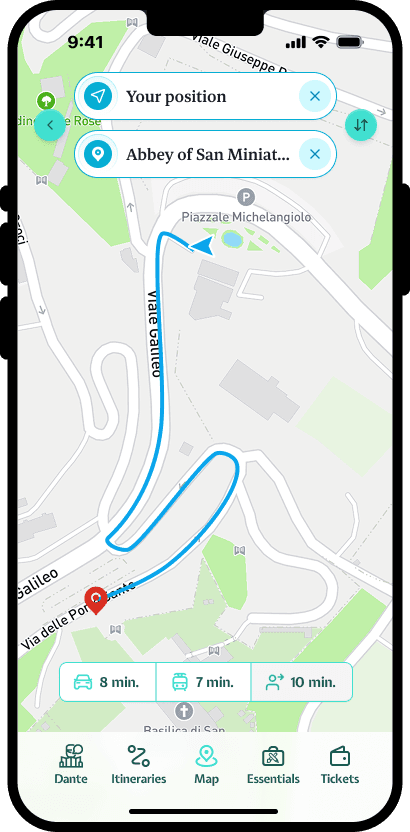 Find addresses, transportation  and useful signage.