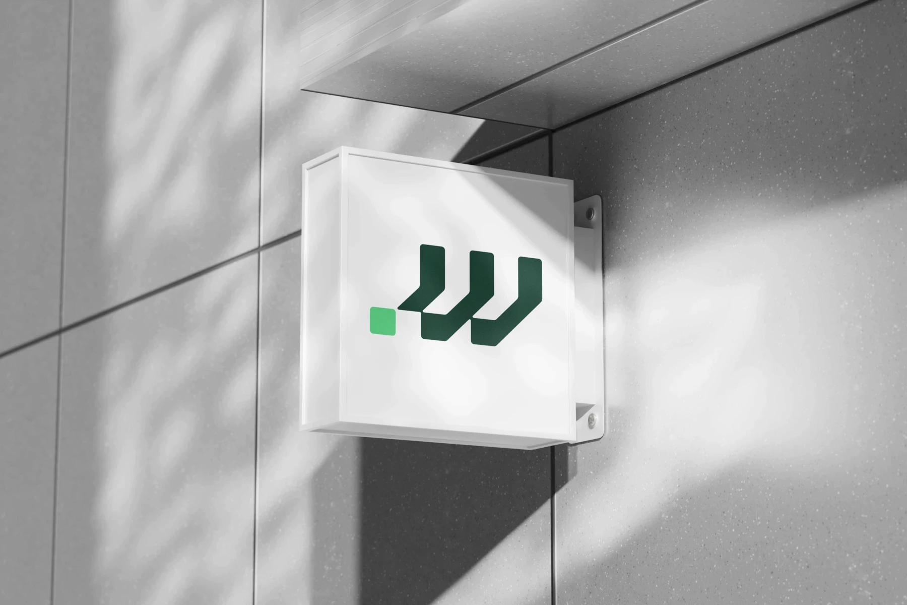 Ein Bild von einem weißen Schild miit dem Iconlogo von Wert an Lage.