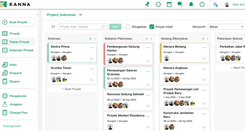 Project Board | Kanna