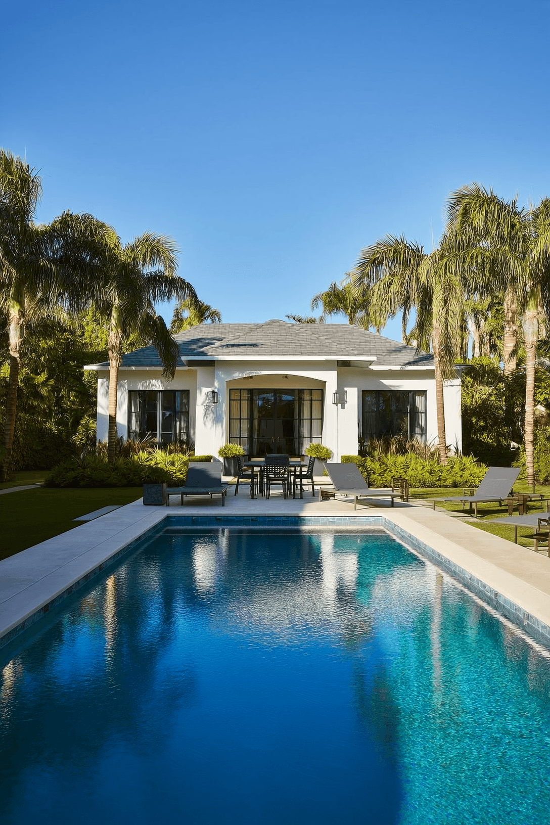 Luxury home with modern pool in Naples, Florida.