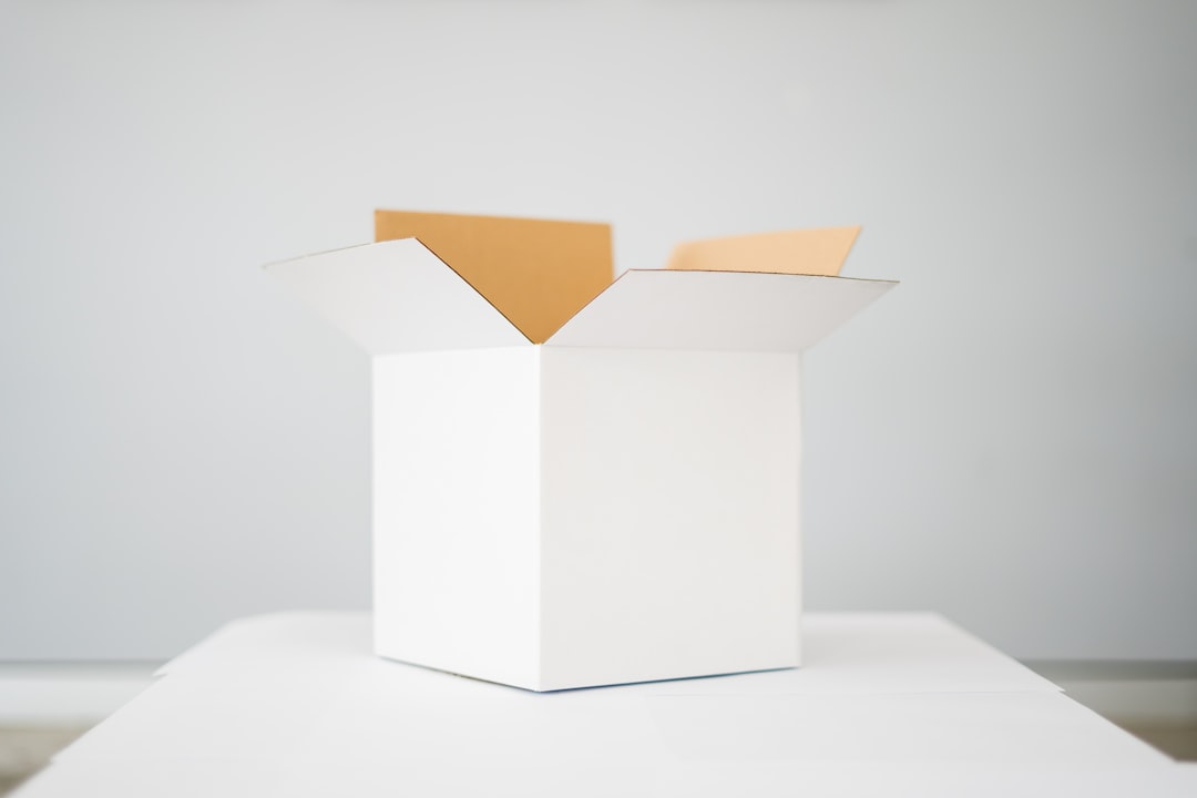 cardboard boxes on a fast-moving sorting belt, reflective scanner beams, industrial metal architecture