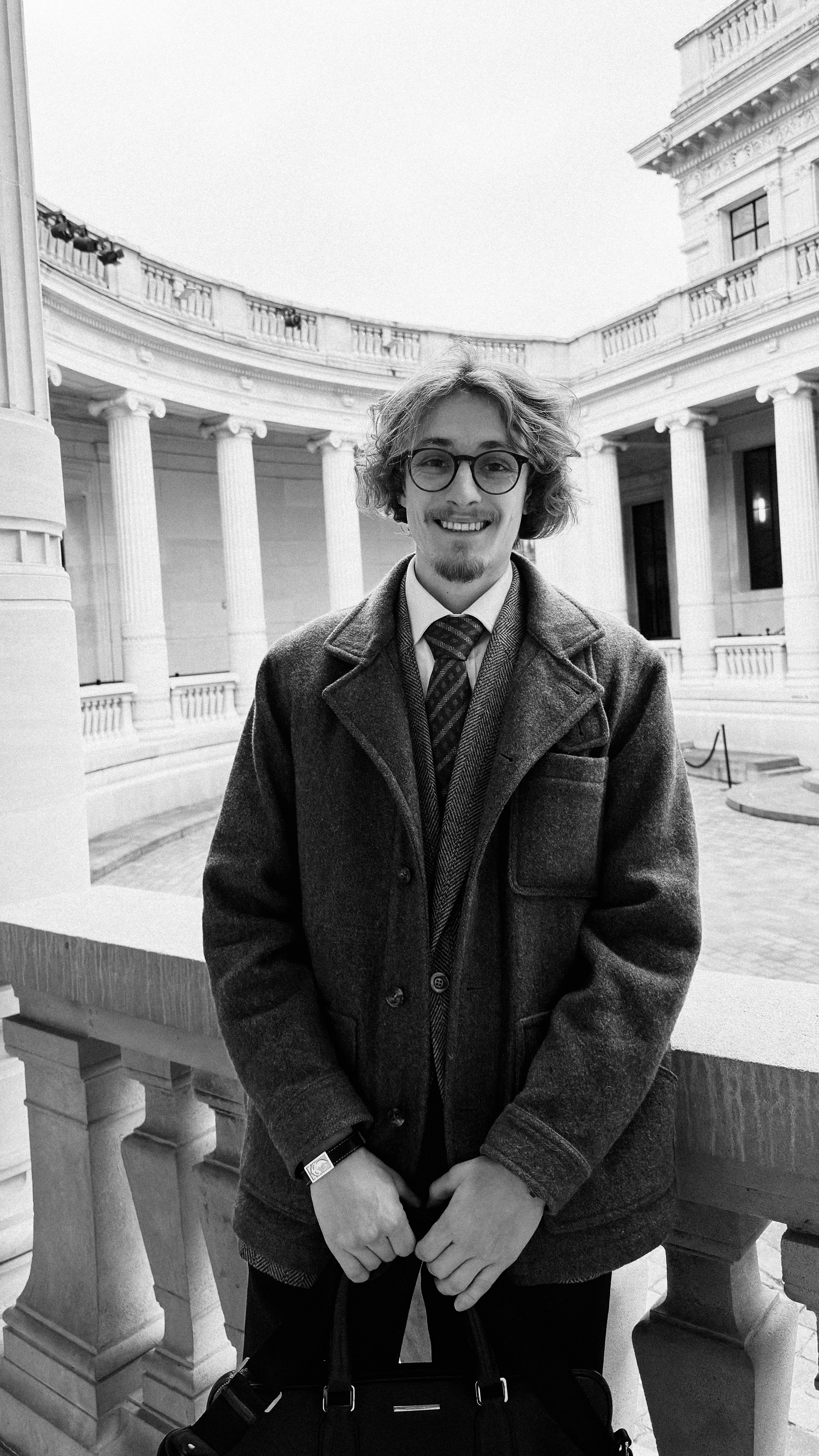 Founder Ronan Ohier working on hand-drawn yacht sketches at the studio in France.