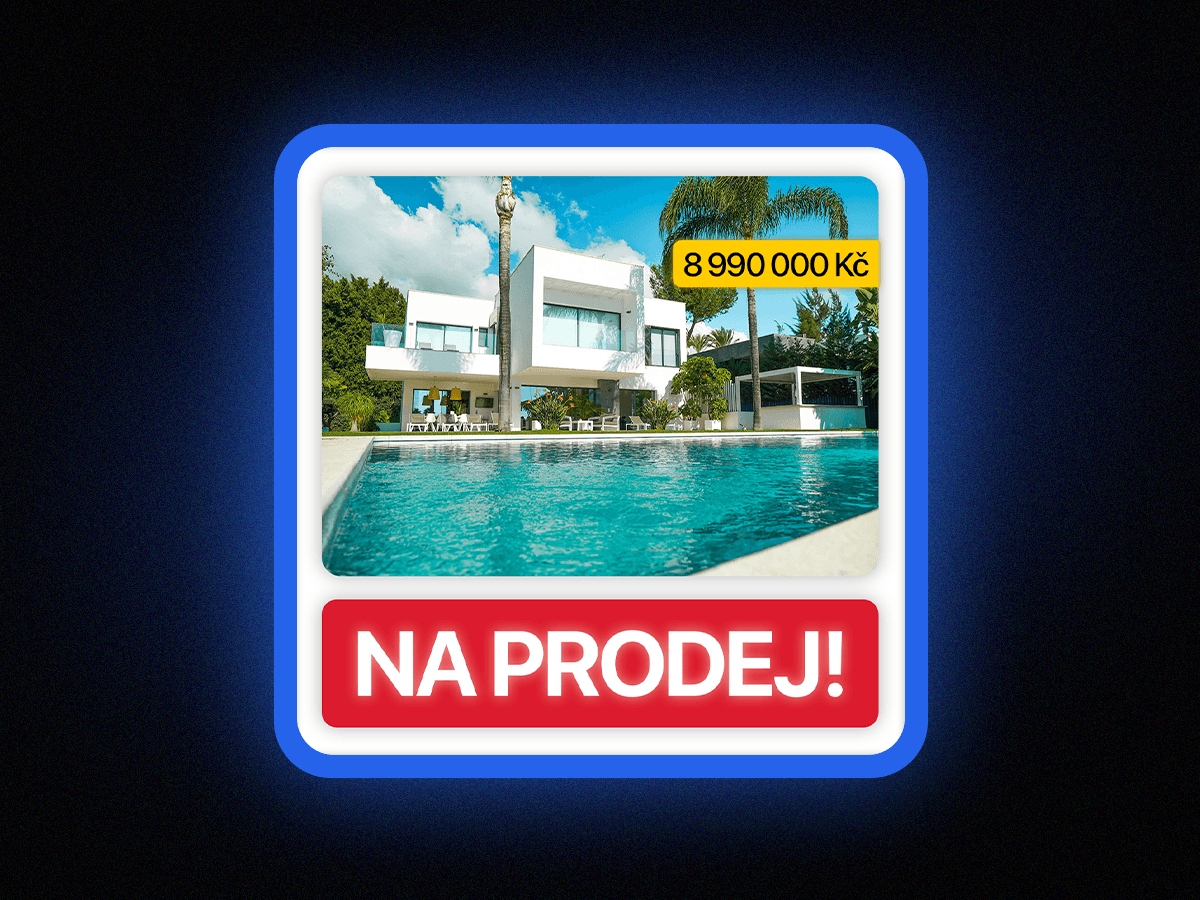 Reklama na prodej nemovitosti