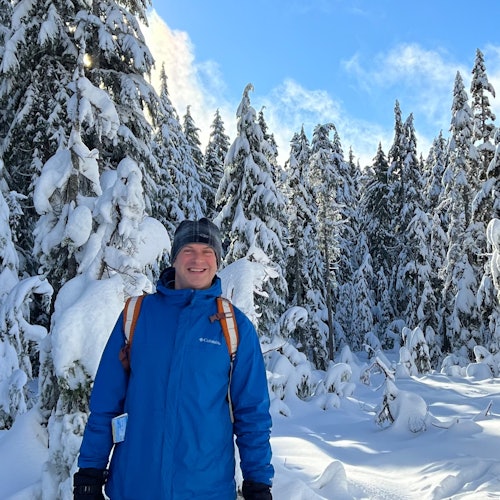 Happy to be in the mountains high above Vancouver.
