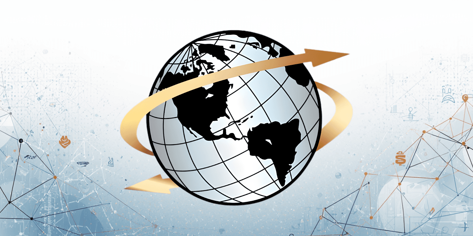 Global network and interconnected data symbolizing The Assurance Network’s commitment to supporting families worldwide.