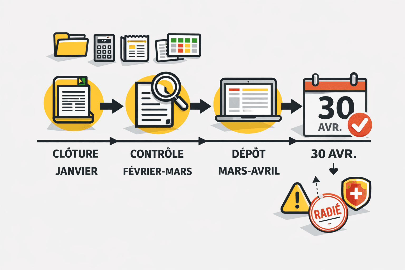 Infographie BPF - les dates importantes