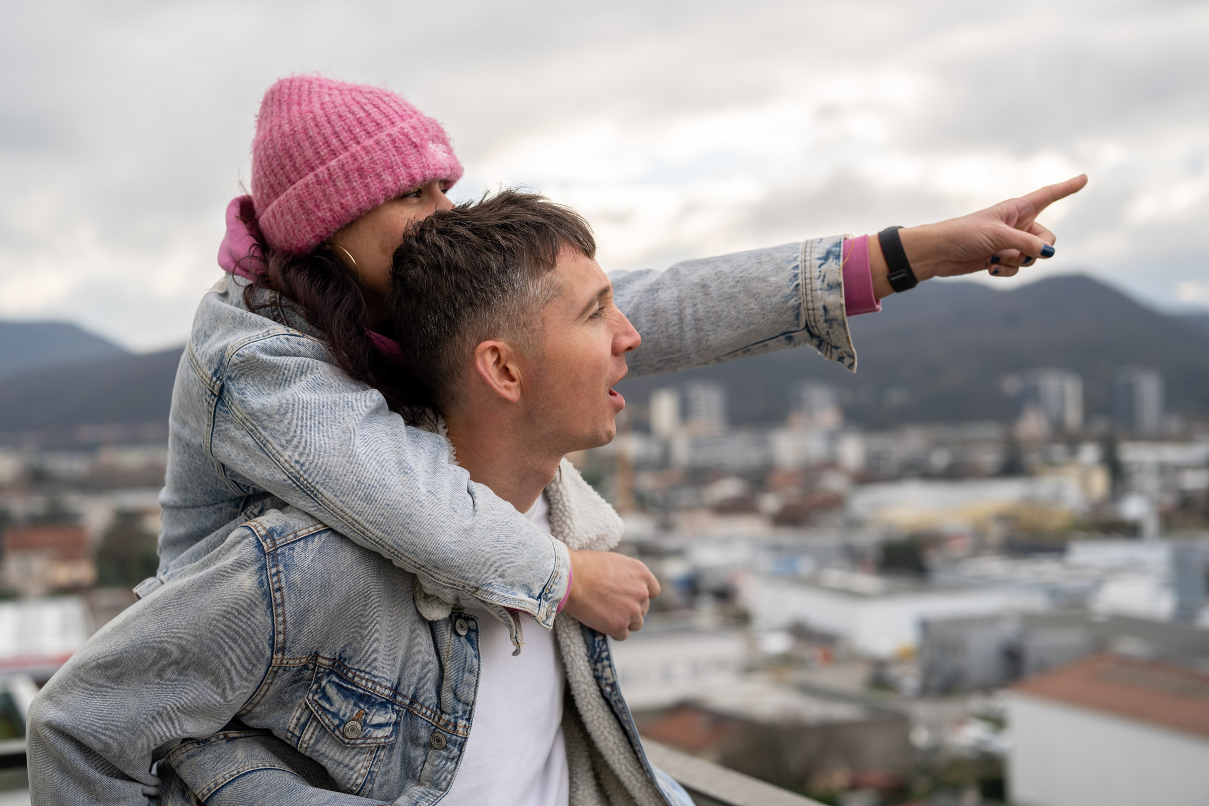 beautiful couple outdoors