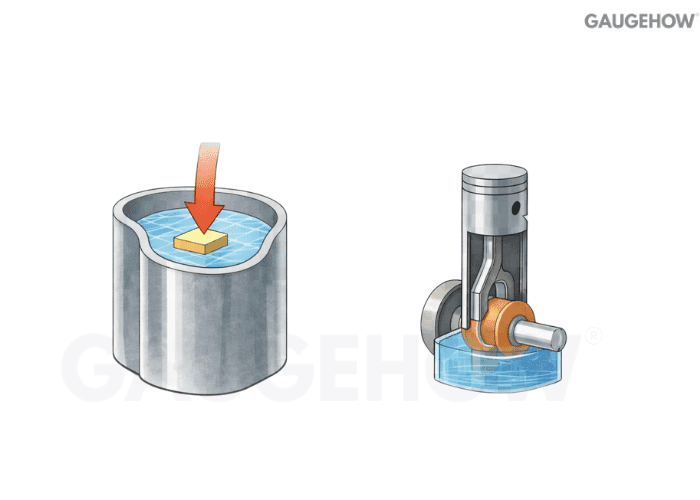 heat vs work piston cylinder diagram
