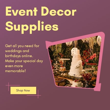 Event decor web banner