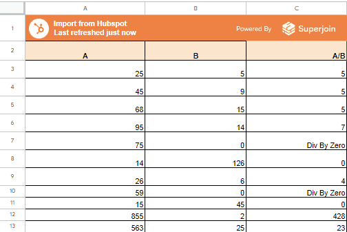 instead of showing #DIV/0!, the cell will display "Div By Zero."