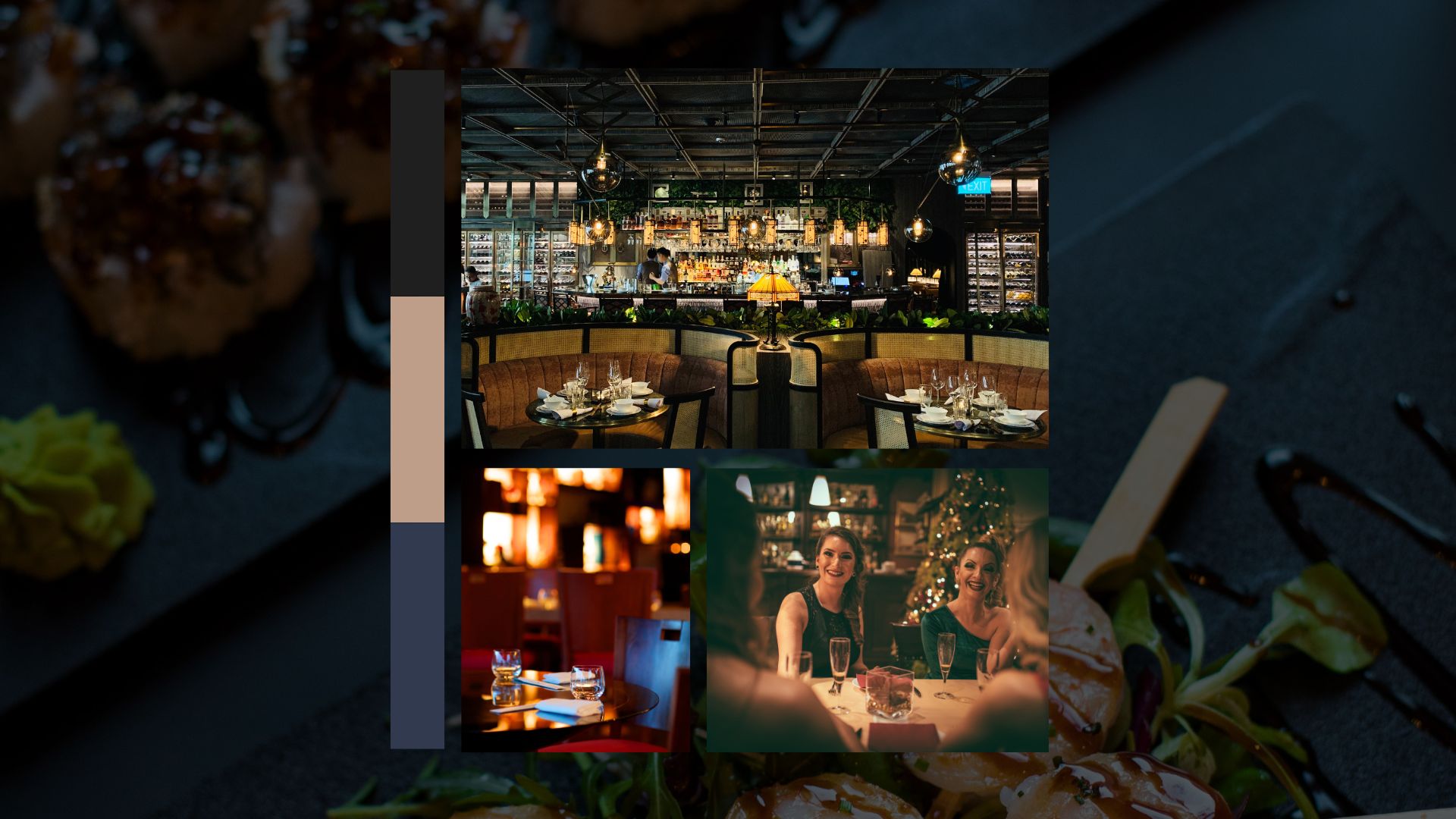 Moodboard for the brand identity and creative direction of the luxury Michelin star restaurant Haven