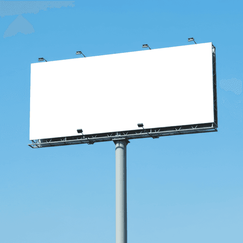 Highway billboard mockup