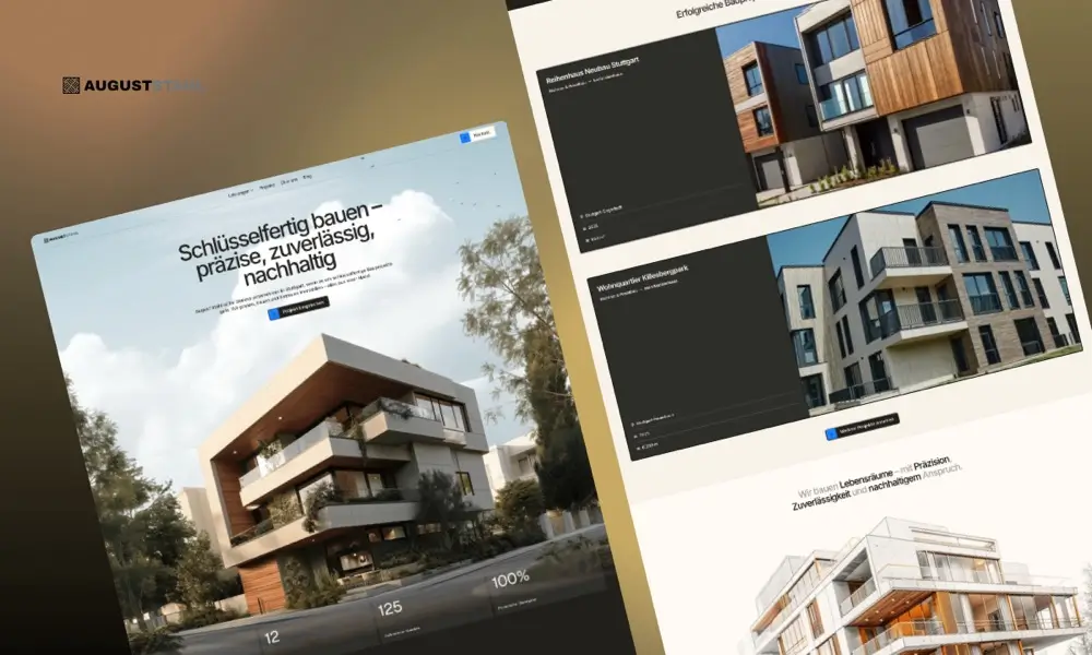 Website Design für Immobilienfirma in Stuttgart