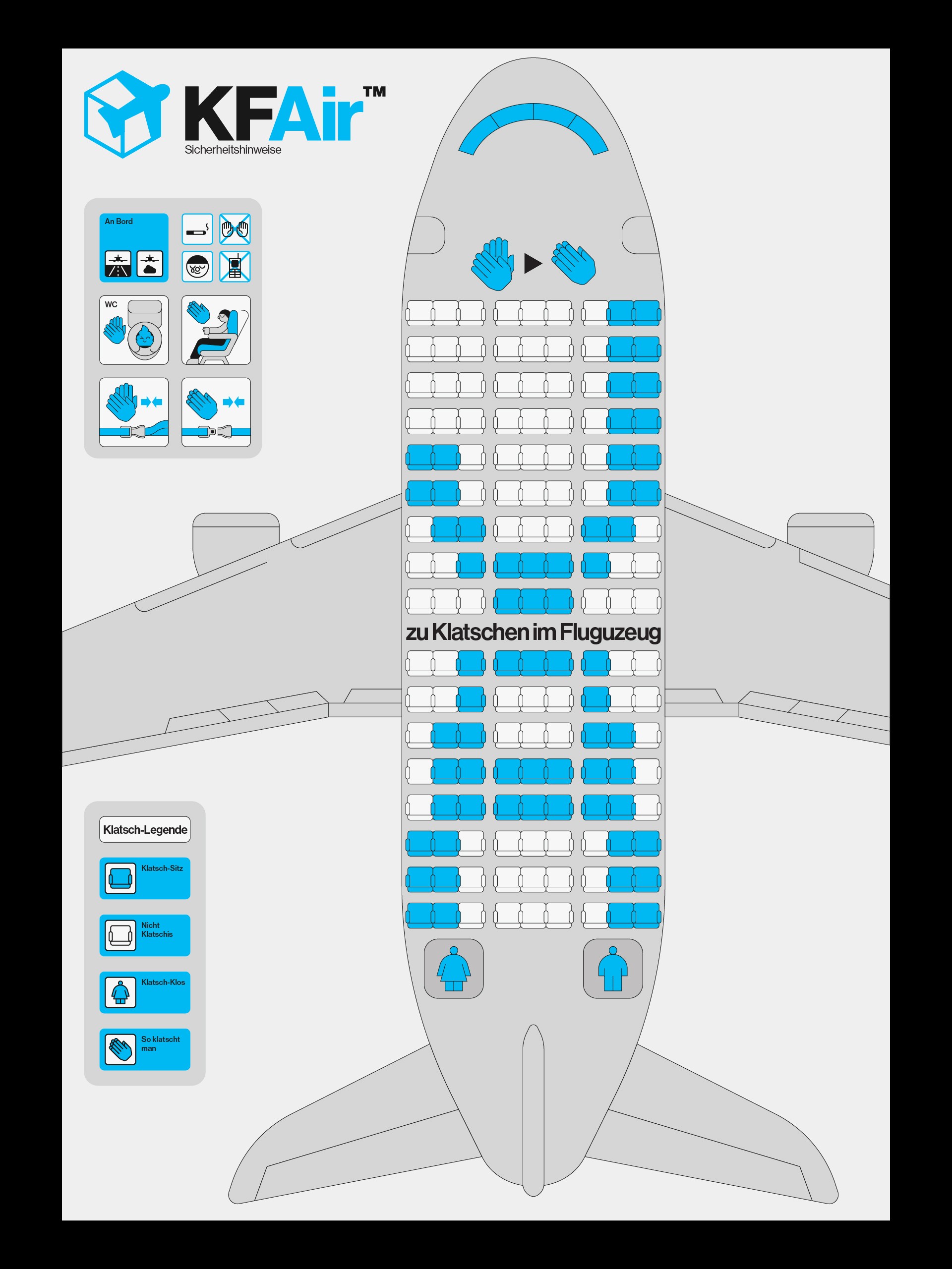 Ja zu Klatschen im Flugzeug, Poster, Matthäus Jandl