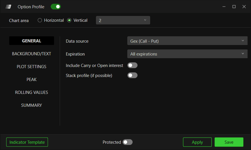 Option Profile: General 5