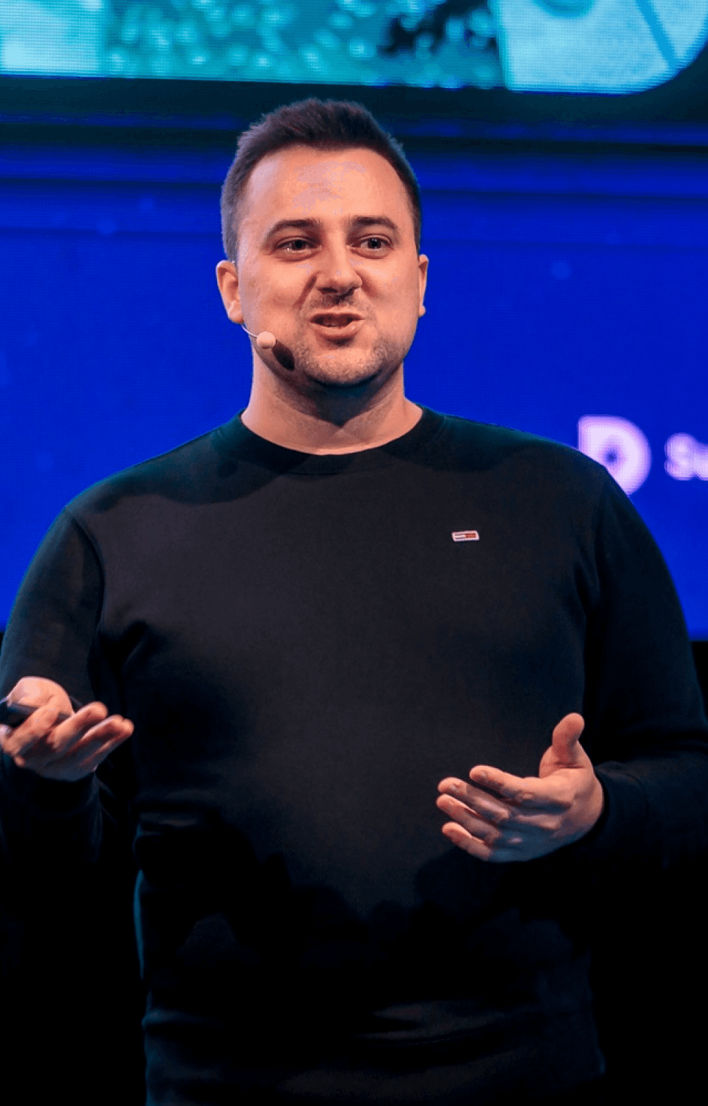Andrija Prelec talks at design conference