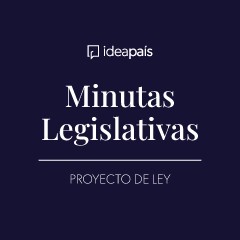 Portada de Medidas de seguridad, orden y respeto para la comunidad educativa, minuta de IdeaPaís, mostrando texto blanco sobre fondo azul.