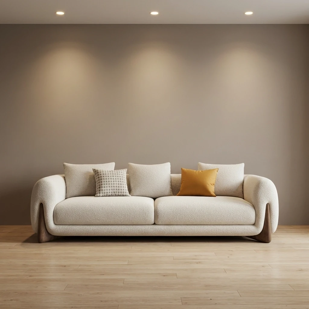 Luxury home decor featuring a reclining Buddha statue styled with an ornate framed mirror