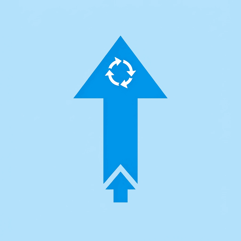Upward arrow showing exponential growth of time investment and productivity loss with each retry attempt - ChatGPT Token Limit