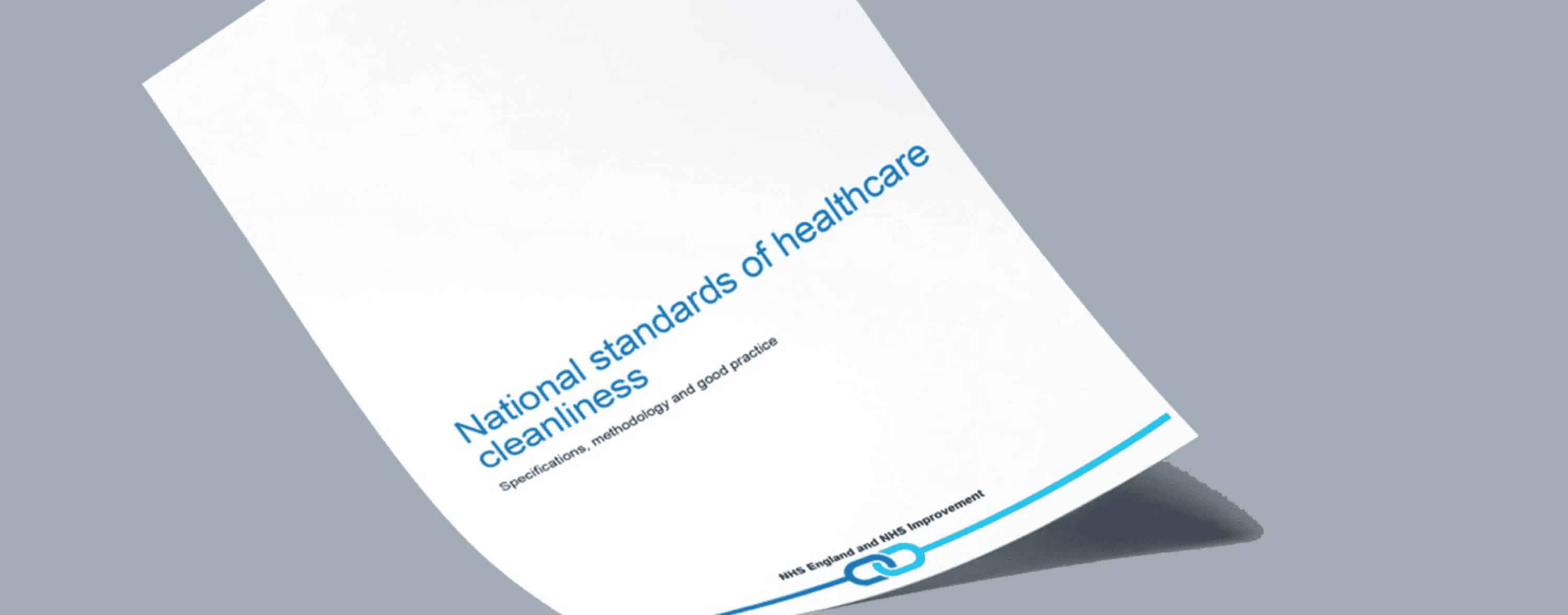 A document labelled 'National standards of healthcare cleanliness
