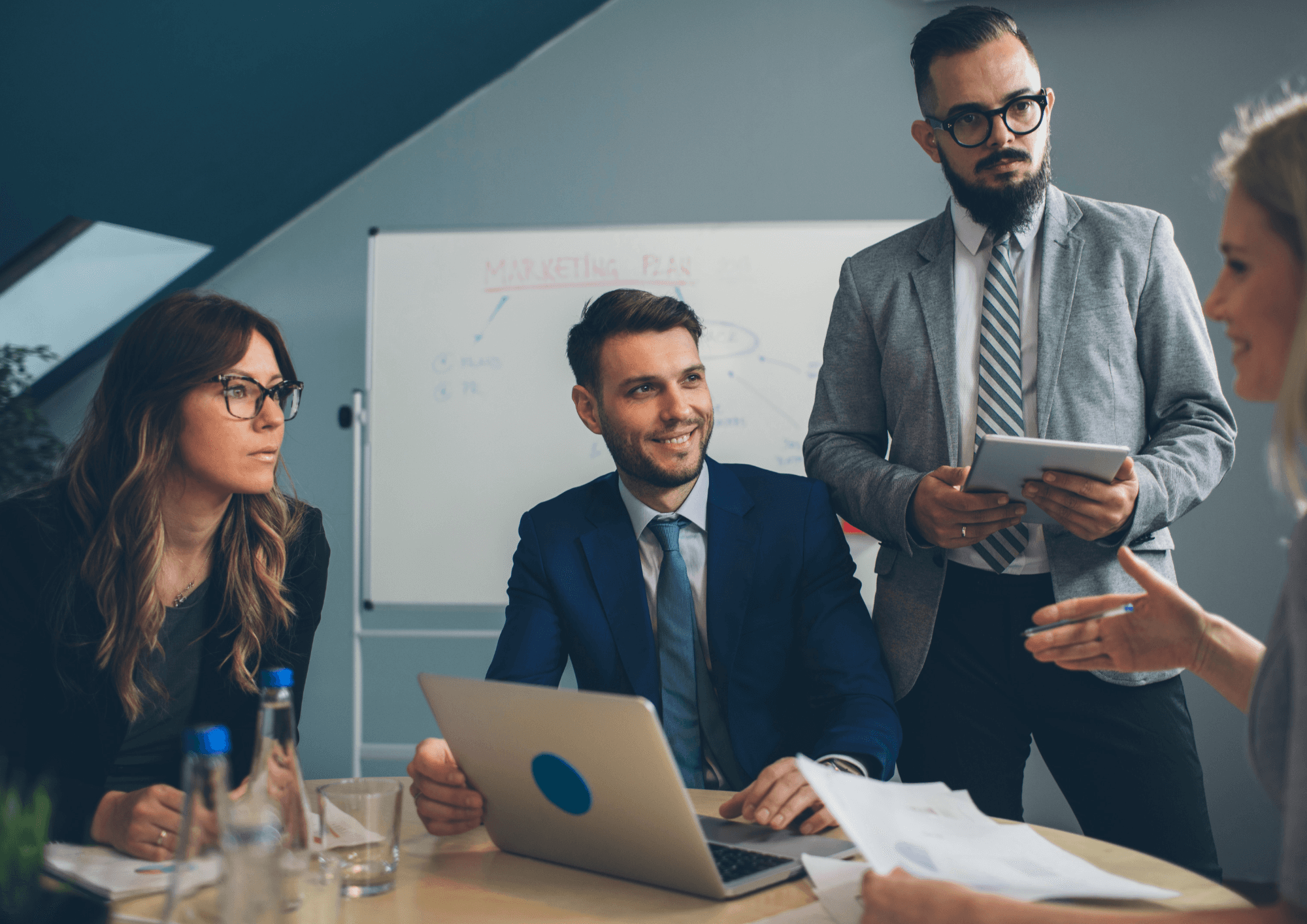 Rear view of black car