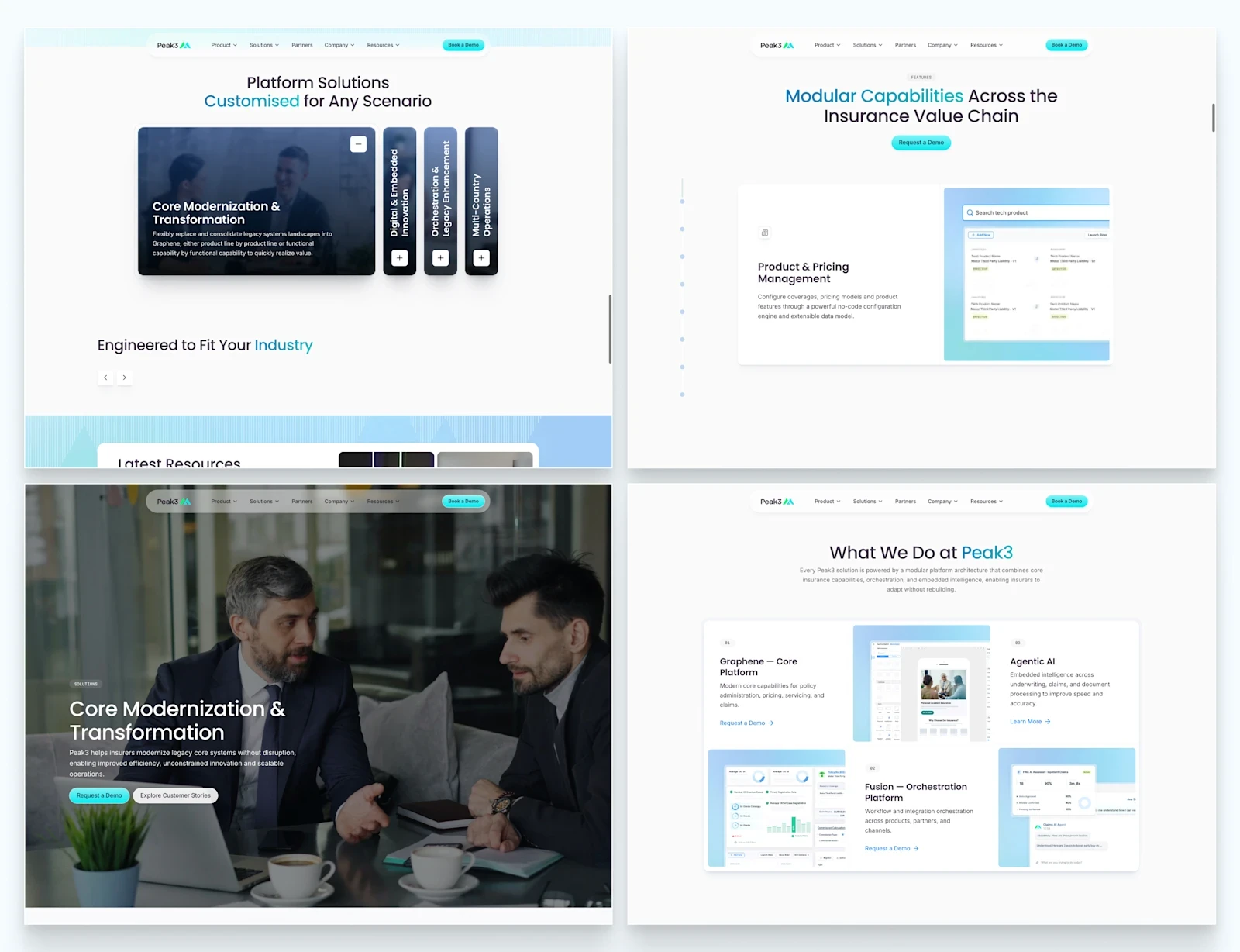Peak3 — Content sections