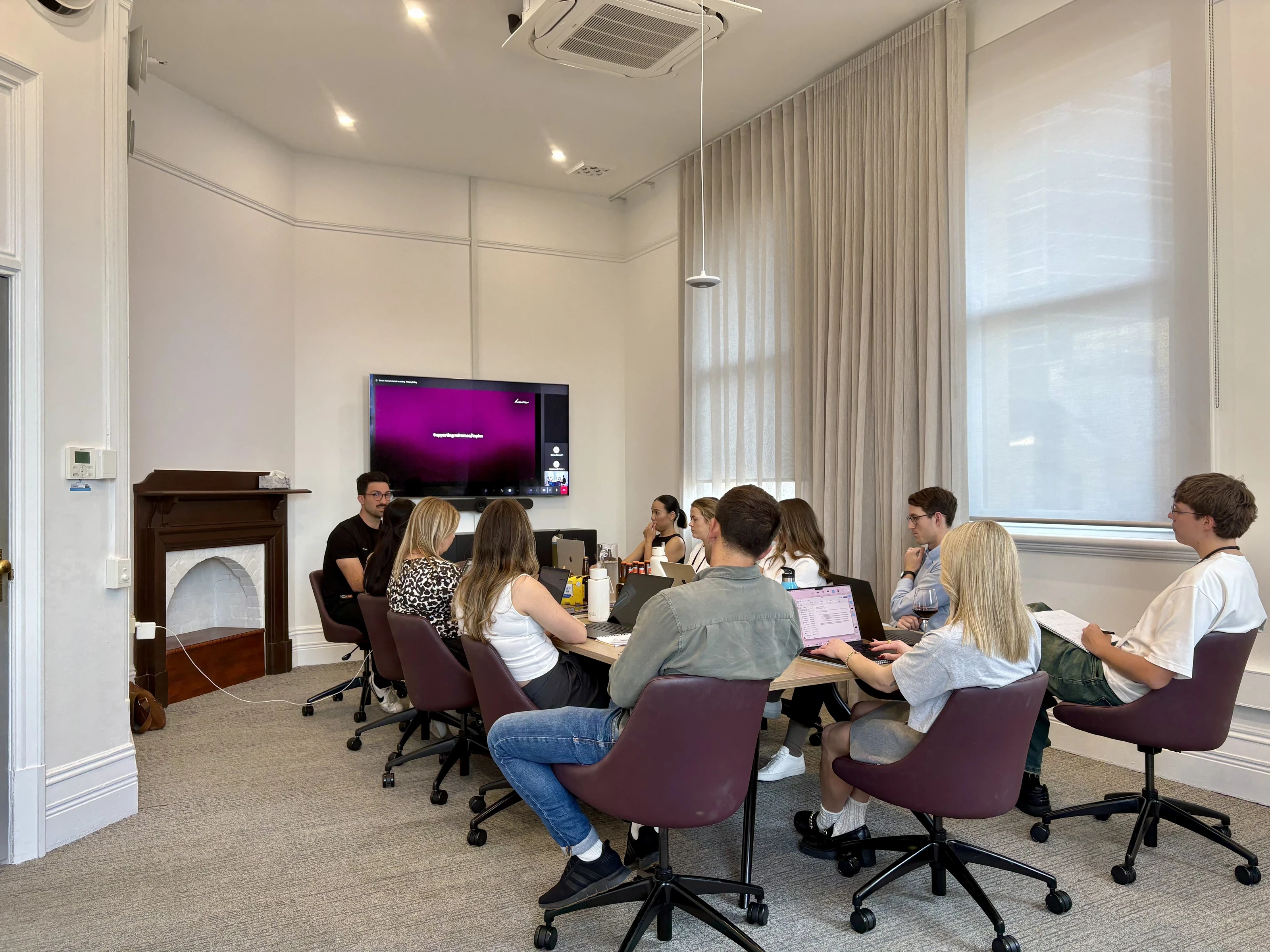 Rare account managers taking part in a team training session