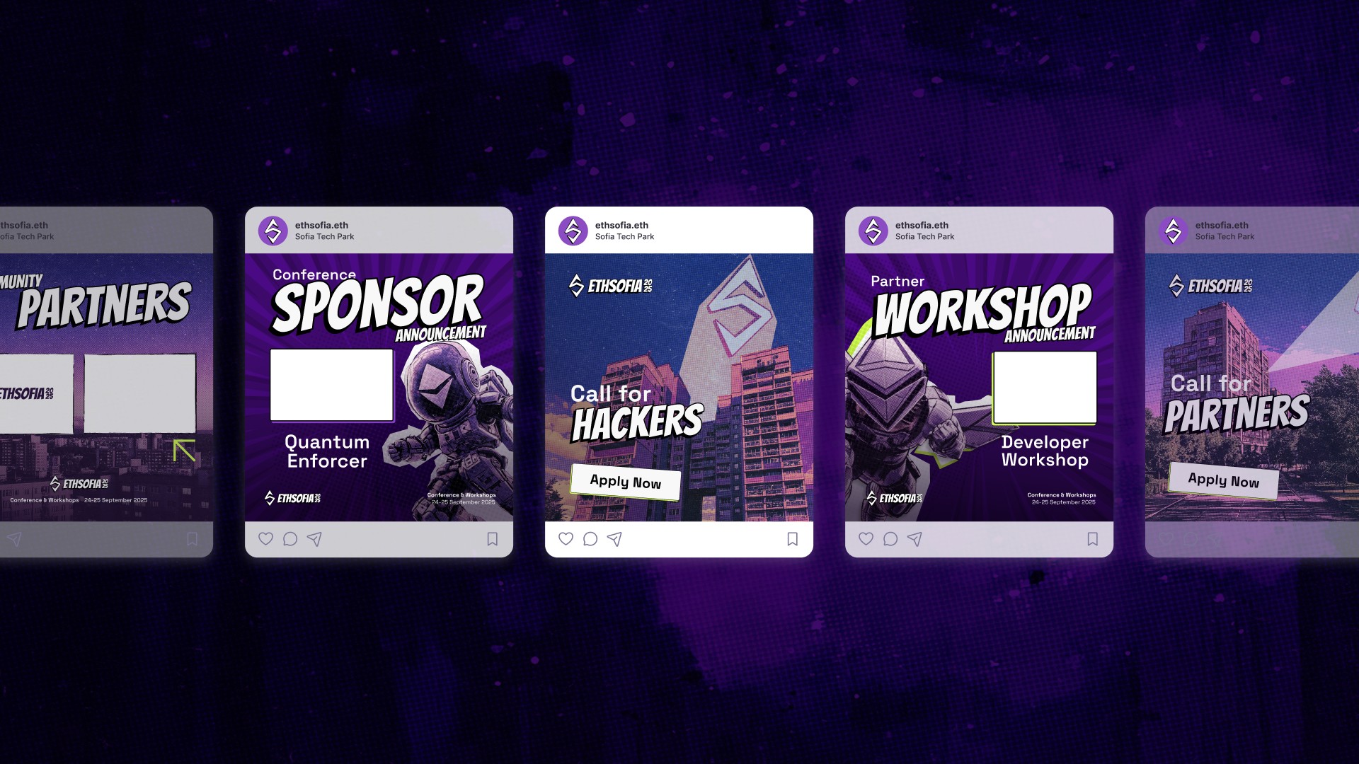 All social media images designed for  ETHSofia