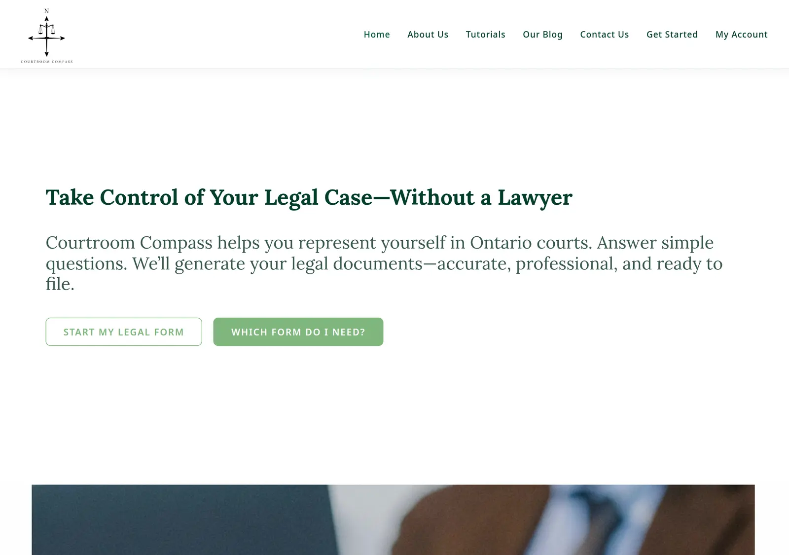 Courtroom Compass website developed & designed by Dreams Agency Mississauga, Ontario