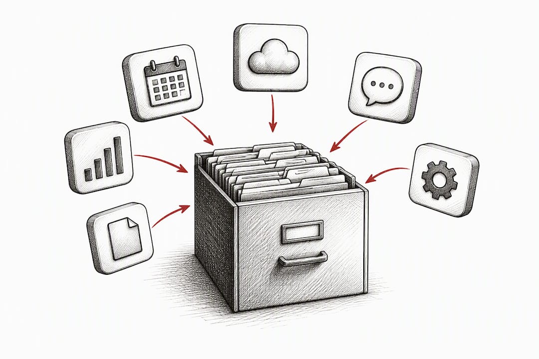 Illustration of AI tools entering an inventory