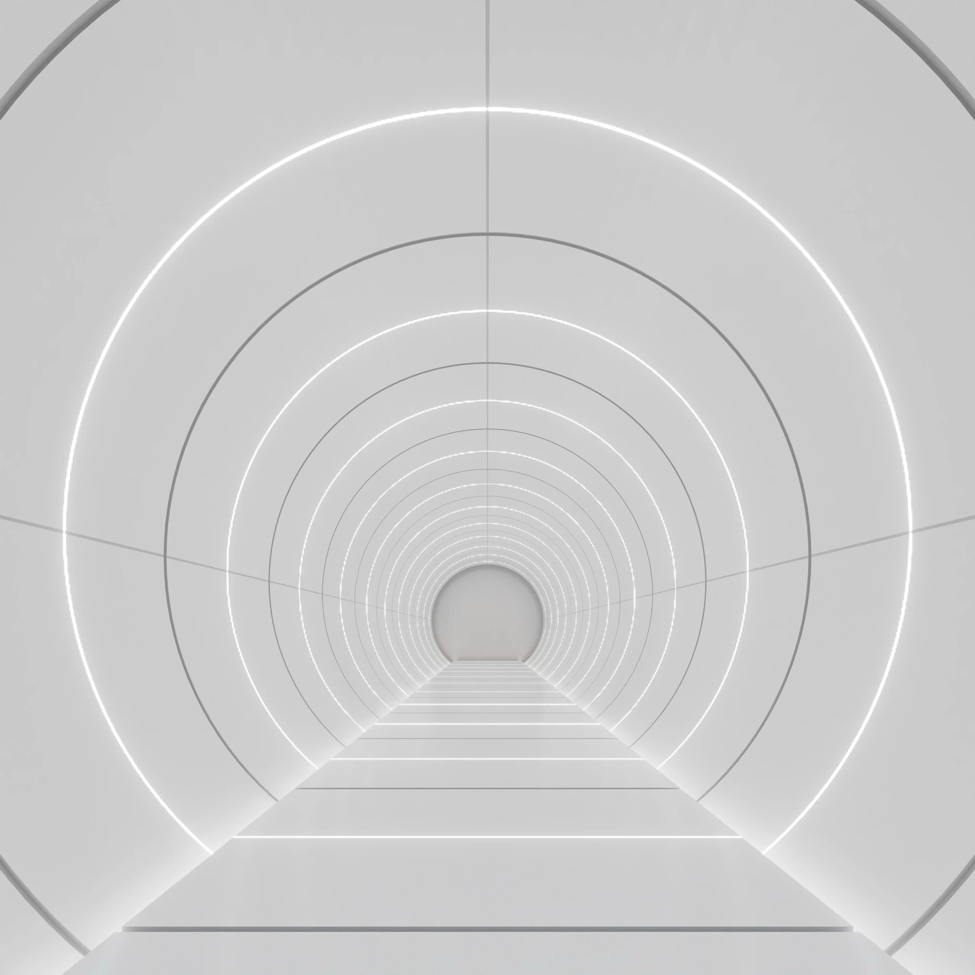 Abstract of futuristic scifi tunnel corridor