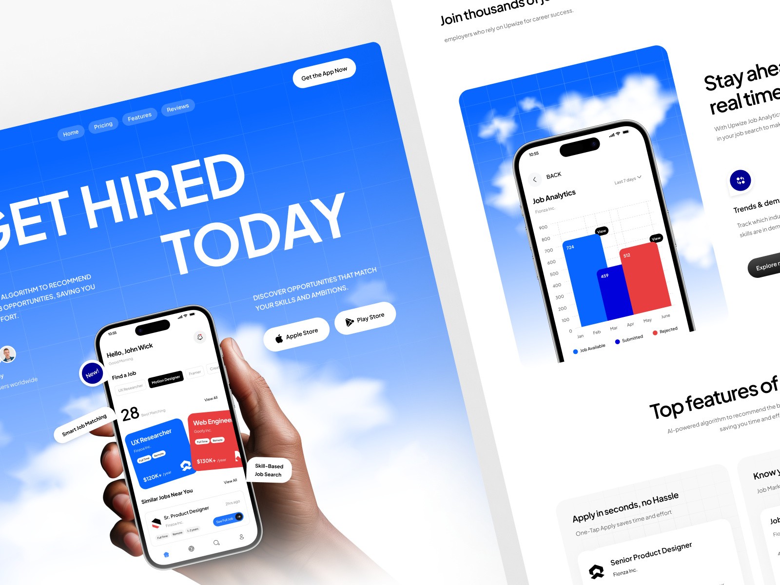 Upwize — 现代专业 SaaS 产品官网设计灵感