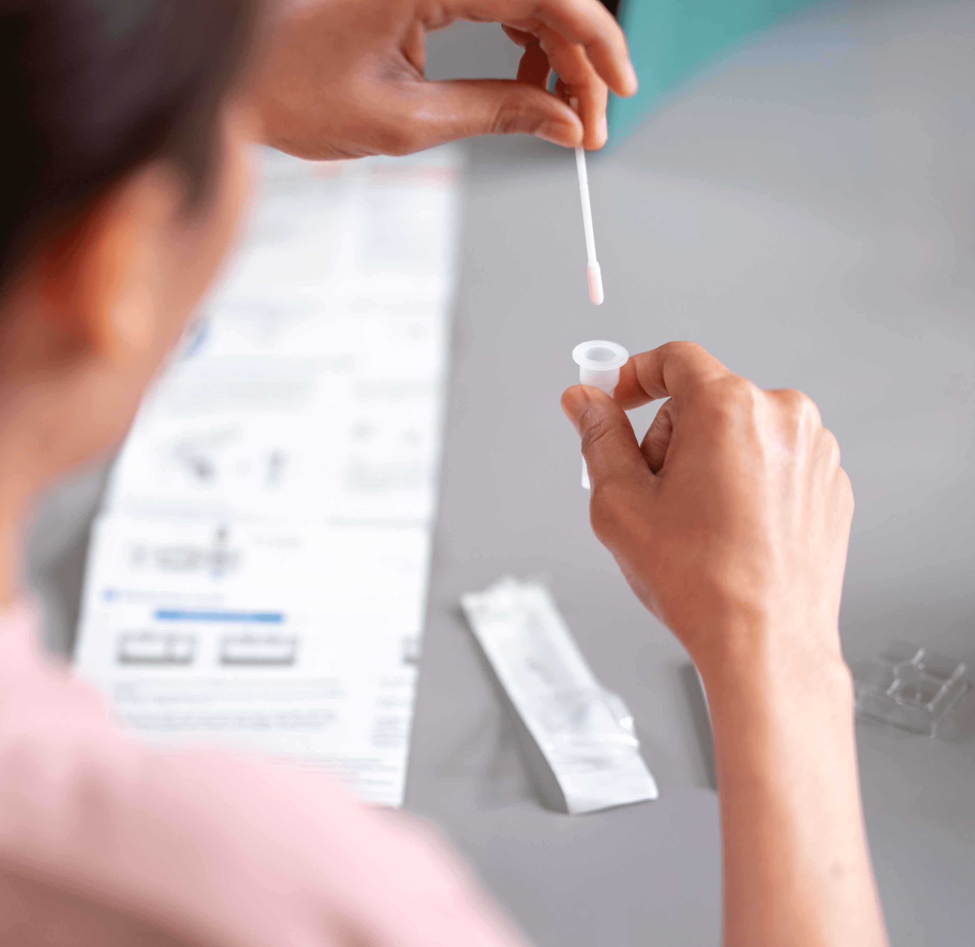 white and red plastic tools