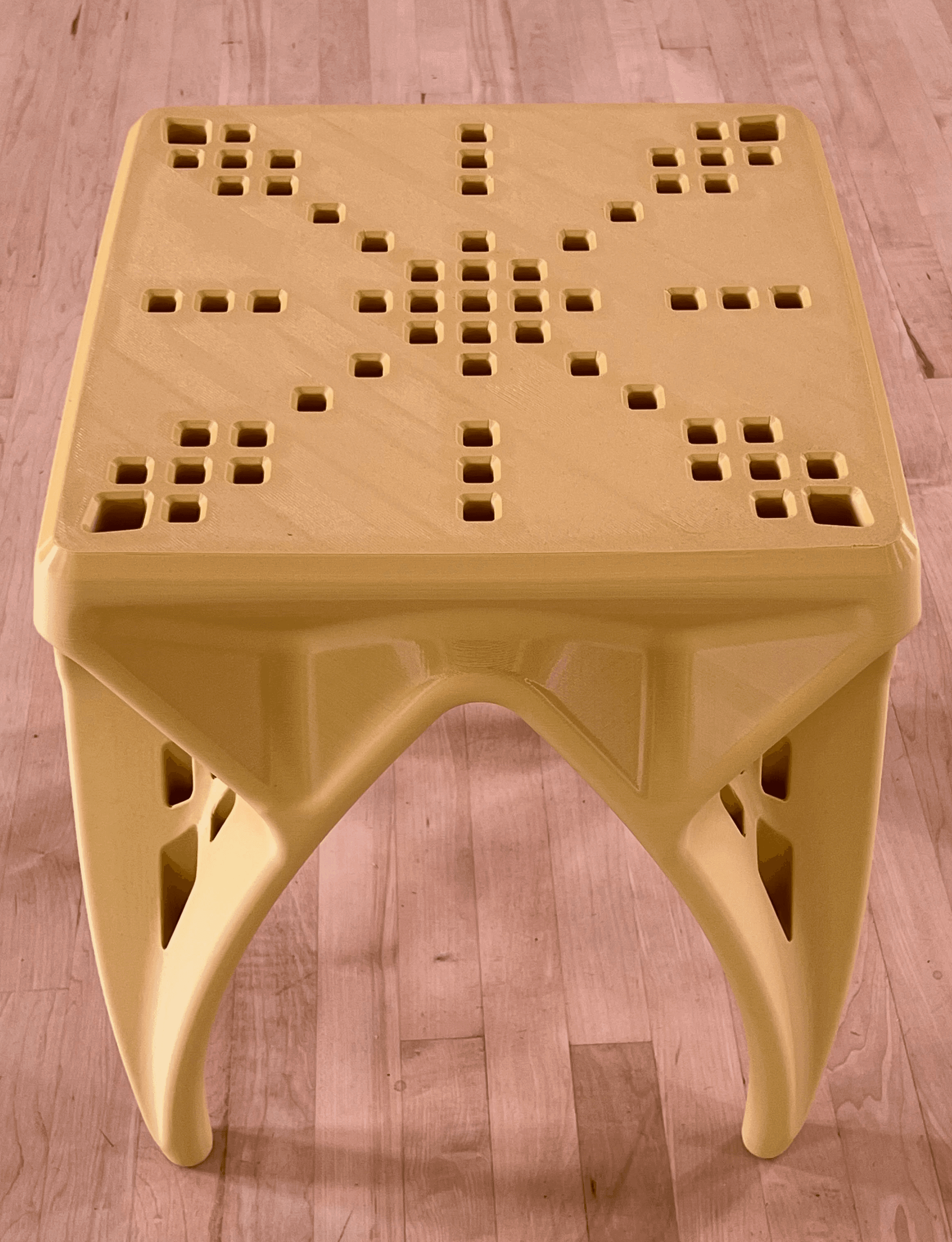 CAVITY 3D-printed furniture in Tabletop bio-plastic — detail photo