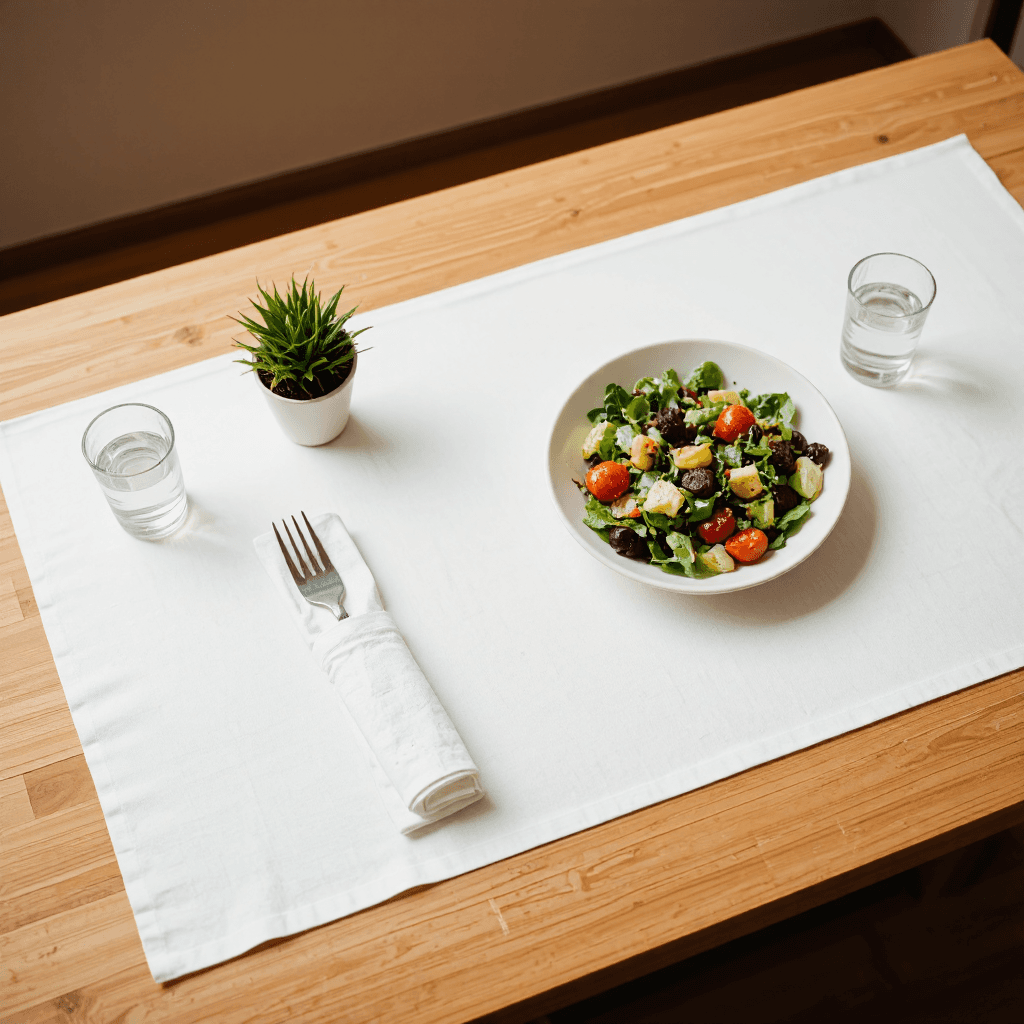 product photography of salad bowl