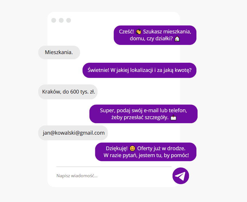 Chatbot do pozyskiwania nowych klientów