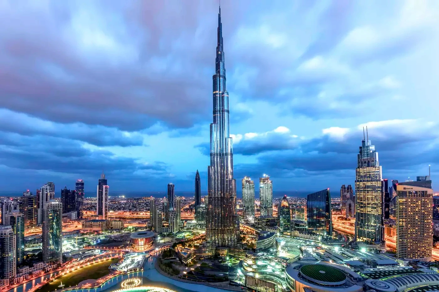 Burj Khalifa at night