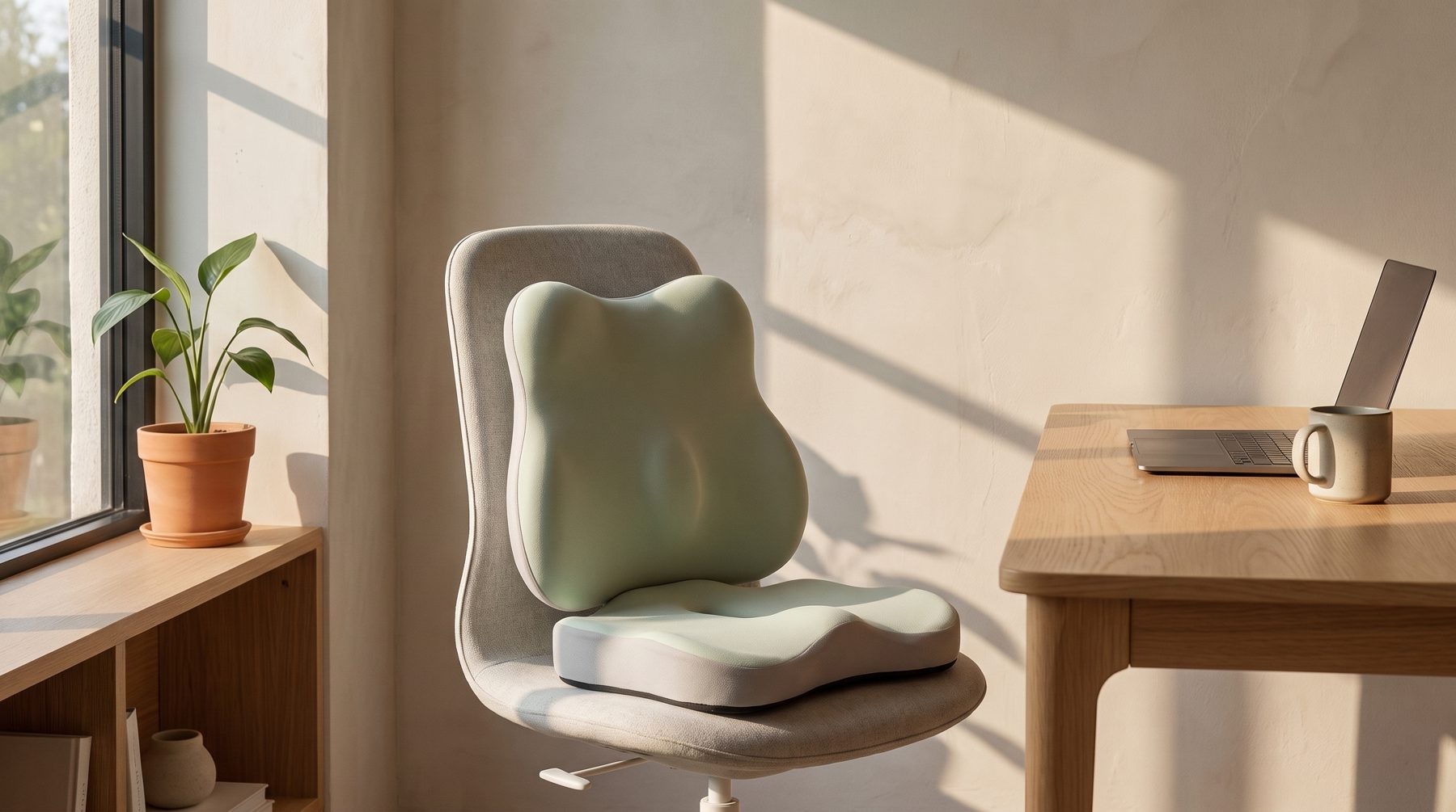 5 p.m.: the chair you already own, set up for tomorrow.
