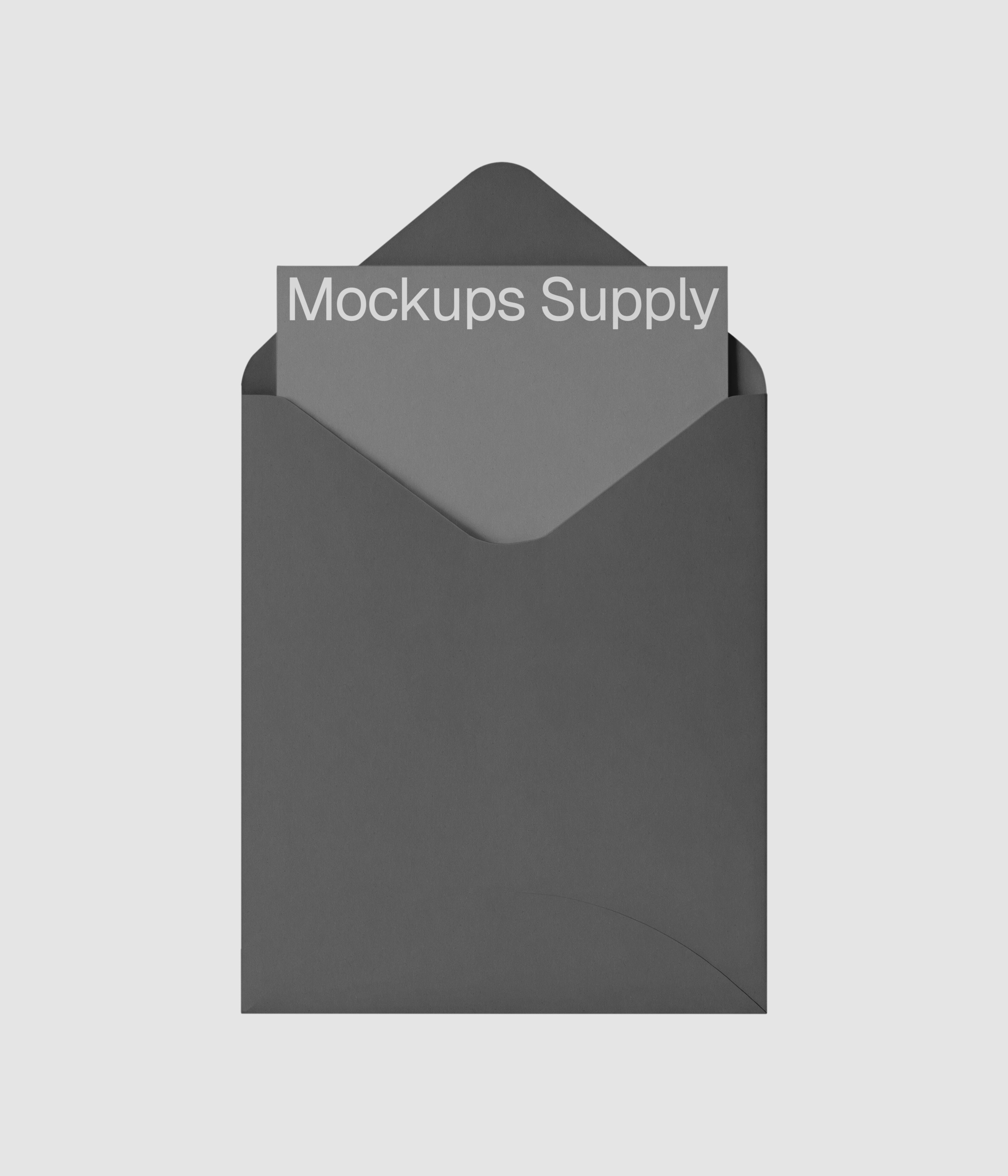 Envelope template for Photoshop download on Mockups Supply