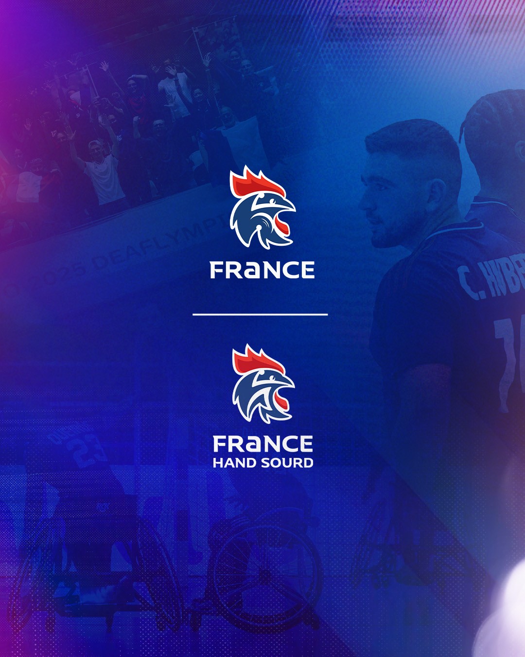 Identité visuelle des équipes de France ParaHand, univers graphique inclusif