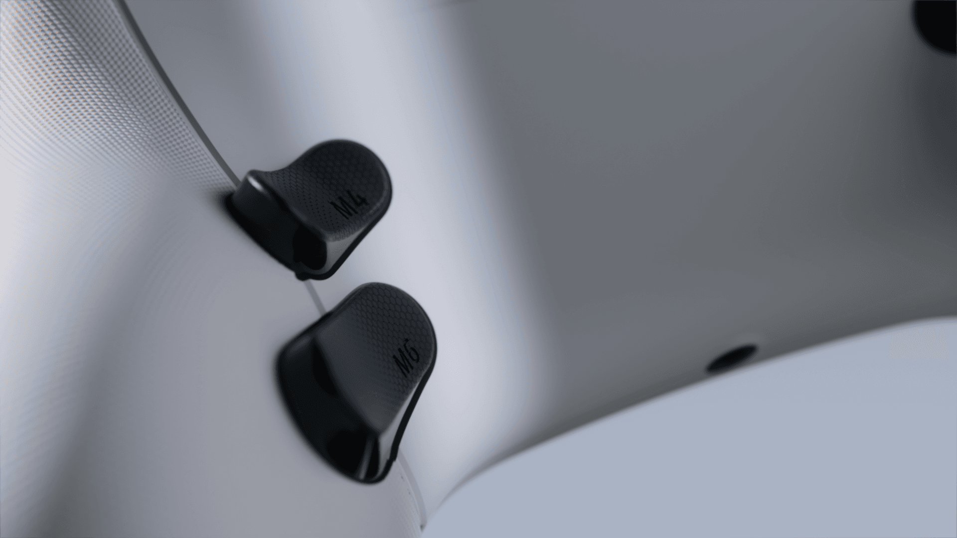 Close up shot showing the procedural texture I created for the back grips