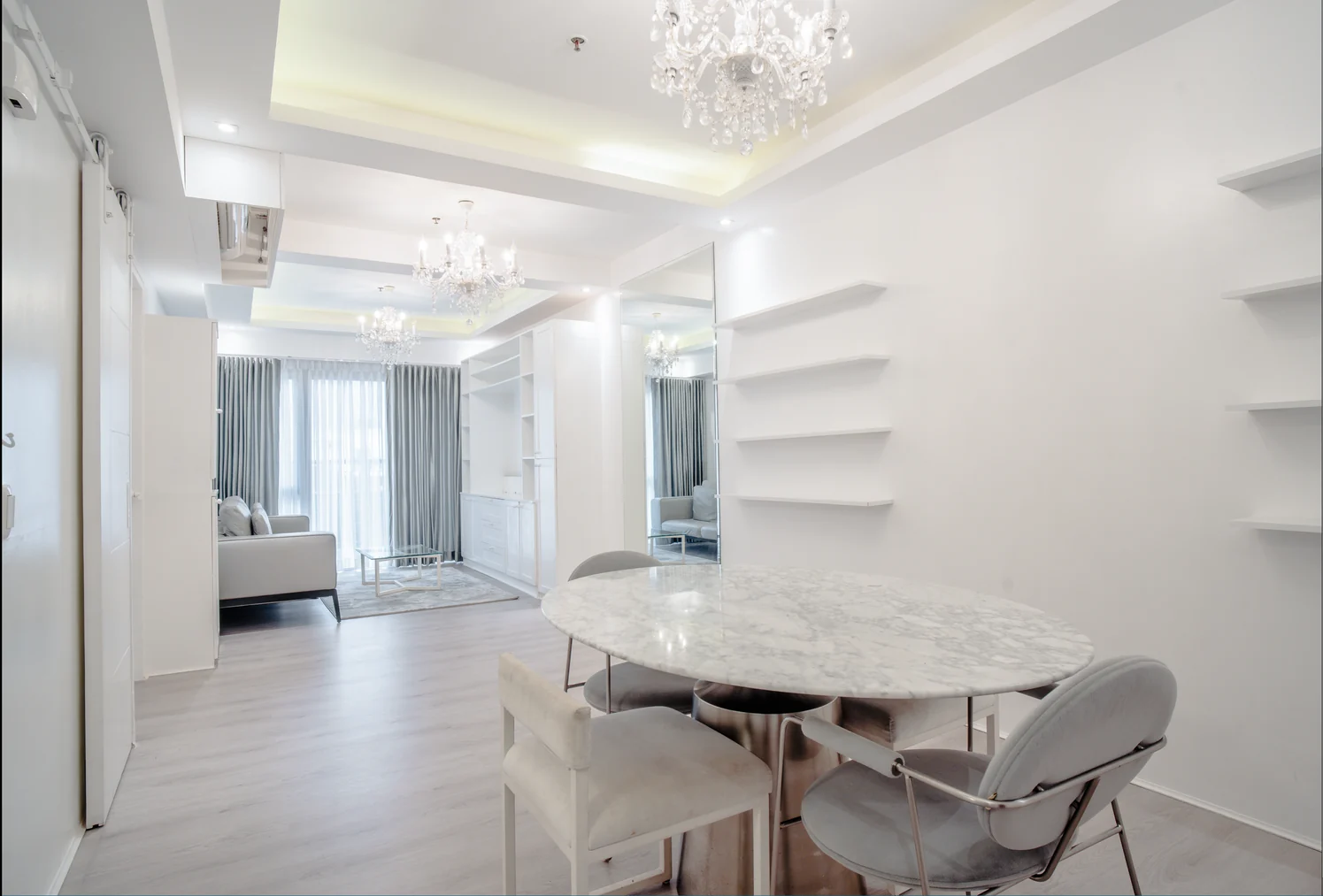 Two Maridien, BGC — dining and living area